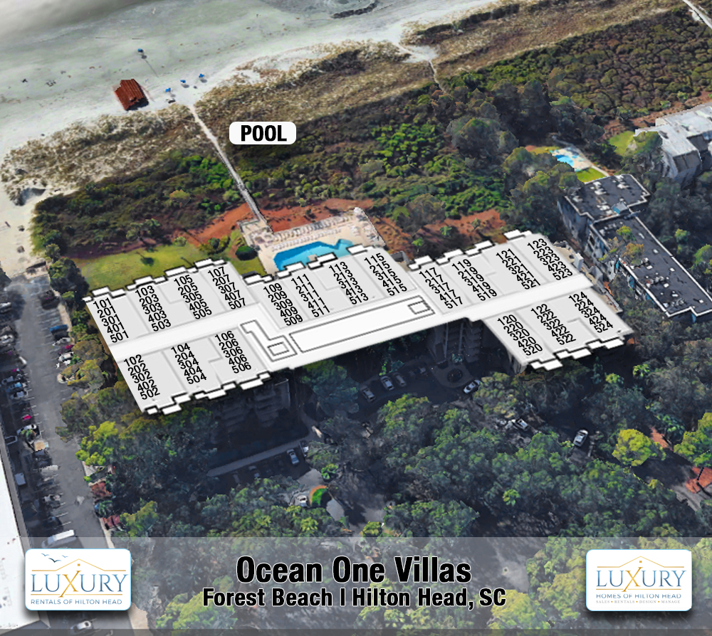 Ocean One Villas Complex Map and Diagram